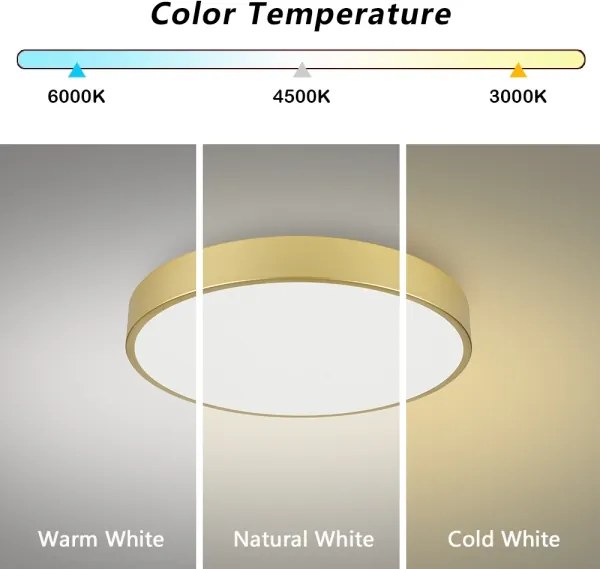 Brilagi - LED stropné svietidlo POOL LED/60W/230V 3000/4500/6000K pr. 60 cm zlaté