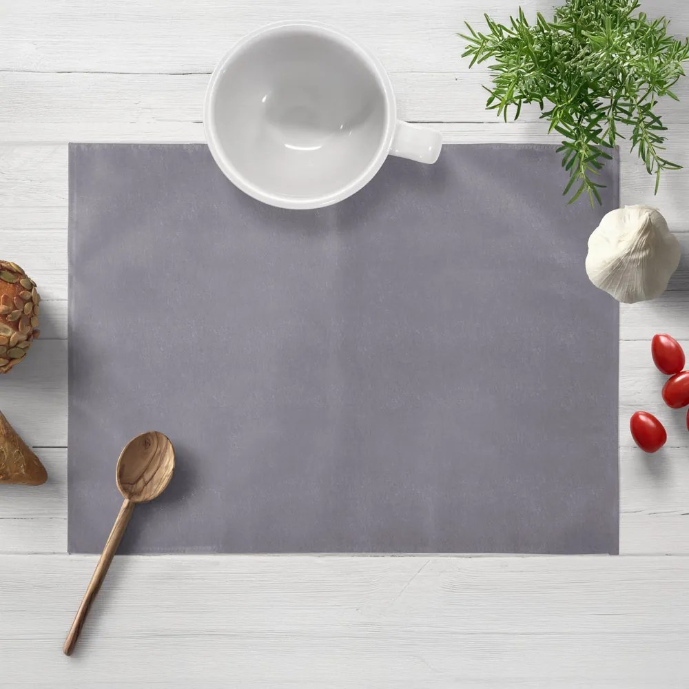 Biante Zamatové prestieranie na stôl Velvet Prémium SVP-013 Sivé 35x45 cm