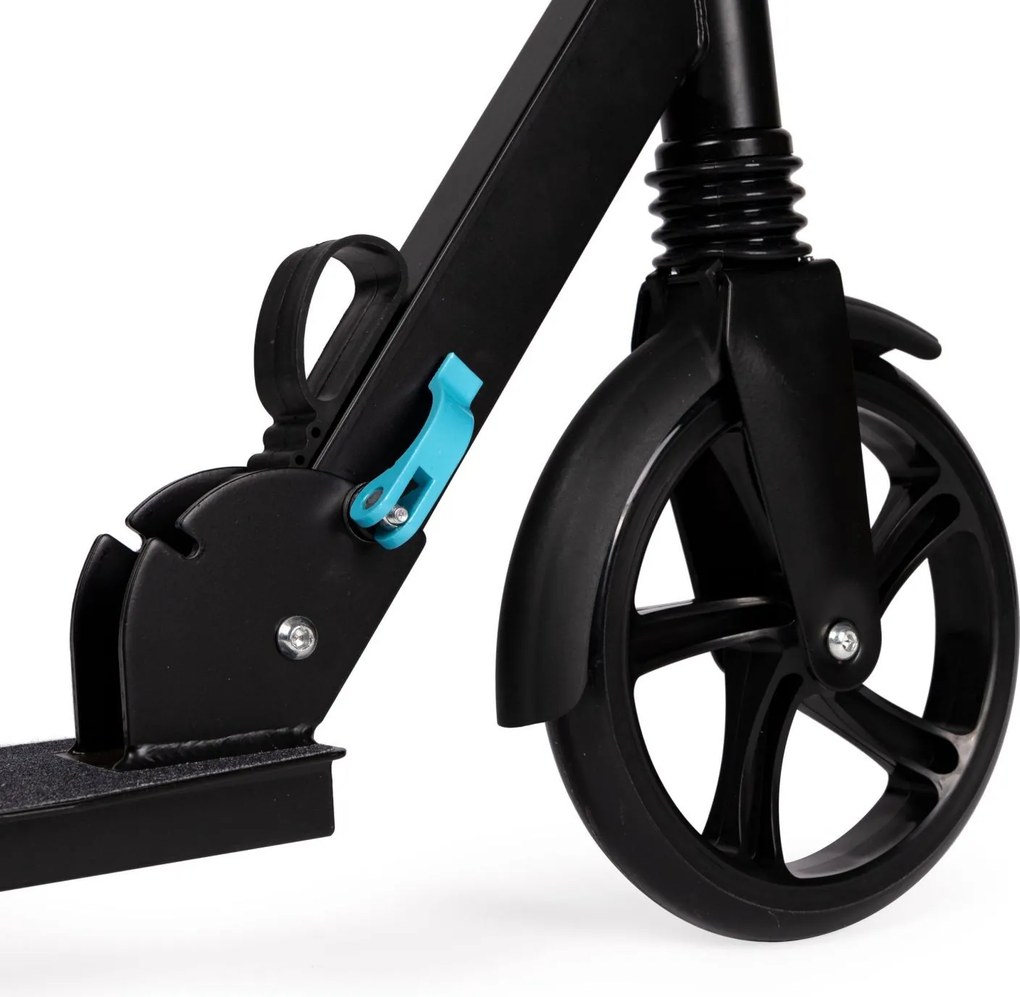 Bauerkraft Skladacia mestská kolobežka pre deti a mládež, nastaviteľná 95–105 cm, 200 mm s odpružením