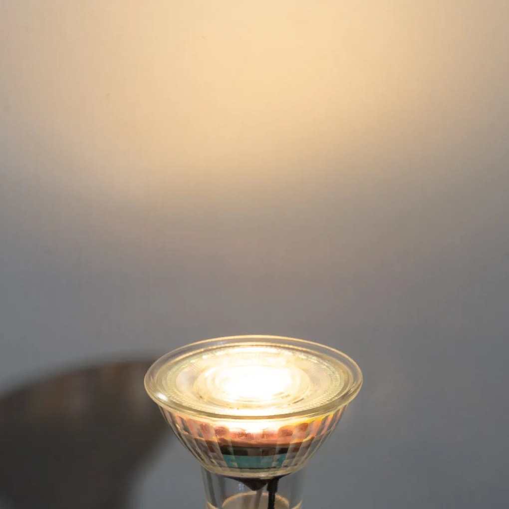 Sada 5 stmievateľných LED žiaroviek GU10 50 mm v Kelvinoch, číra, 4,5 W, 345 lm, 2000 – 2700 K