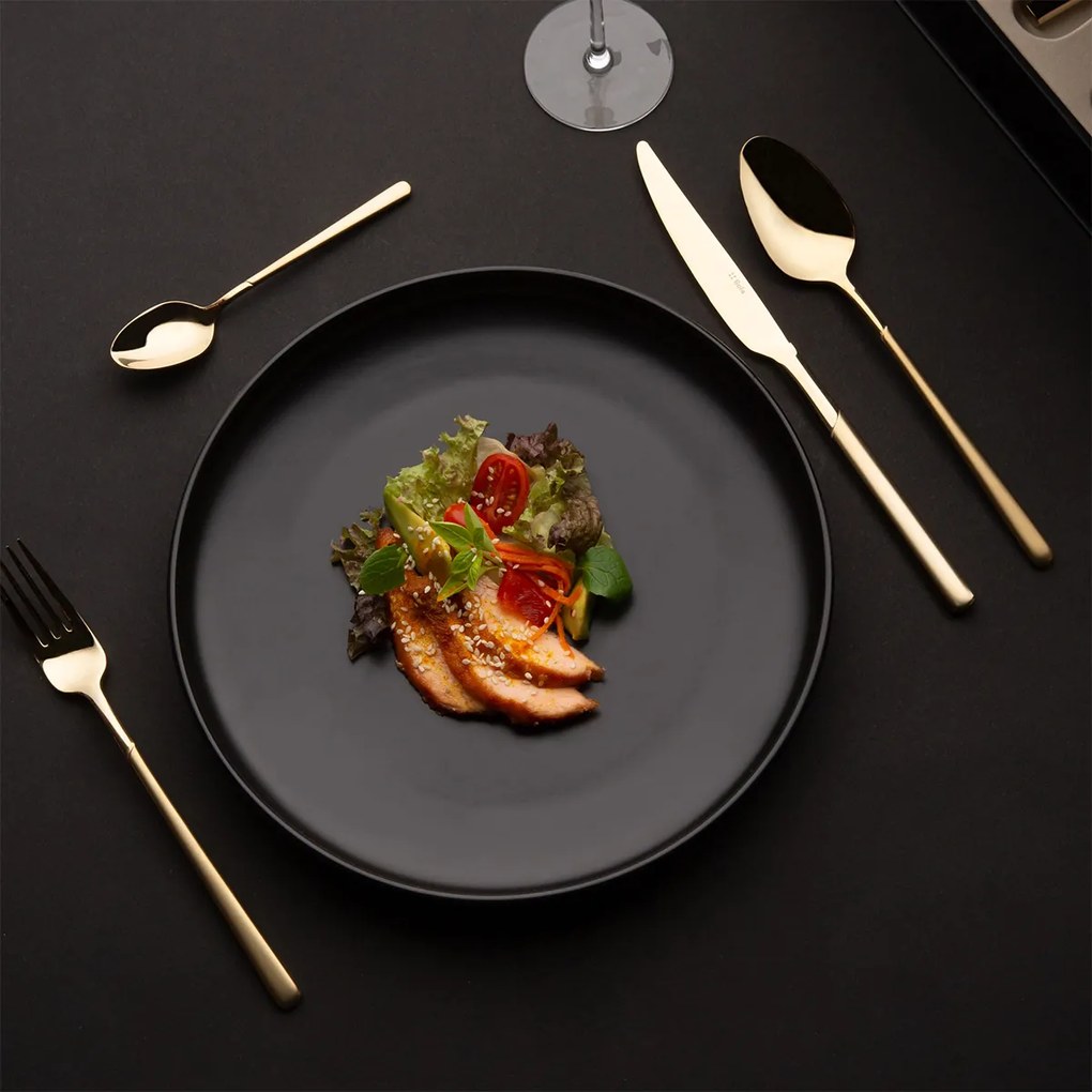 Príborový set 16 ks – Kyoto PVD Champagne pieskovaný - 103592