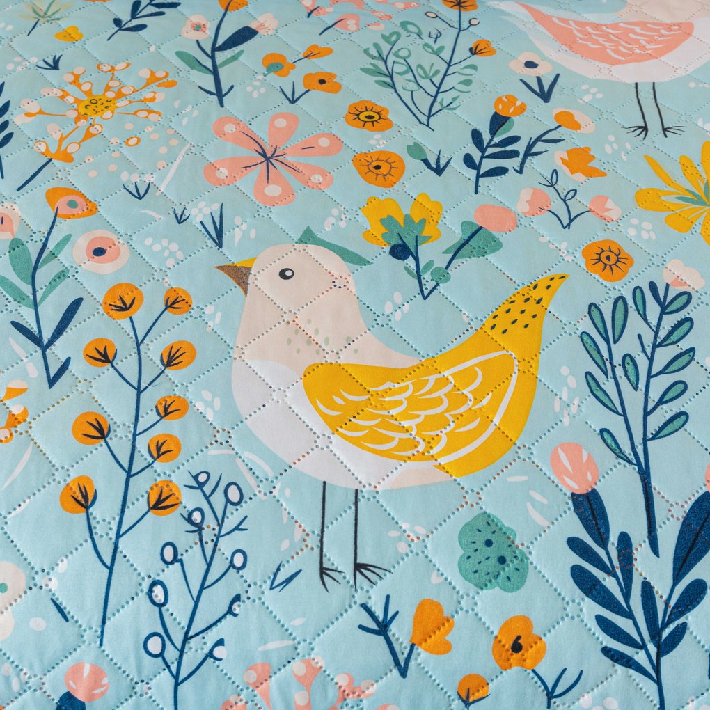 Prehoz na posteľ SPRING TWEET, farebný Rozmer: 220 x 240 cm