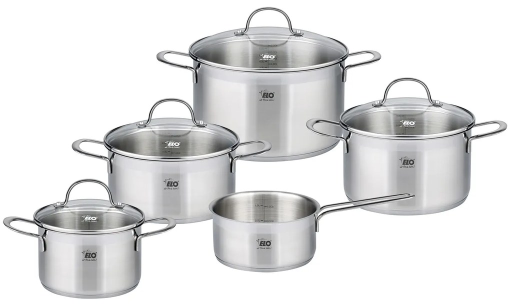 Elo 42505 5-dielna sada nerezových hrncov TopCollection