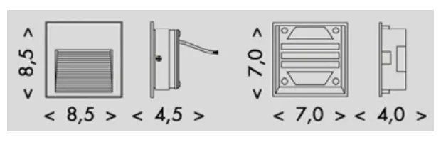 ECOLITE LED vonkajšie osvetlenie schodiska so snímačom STEP 2, čierne