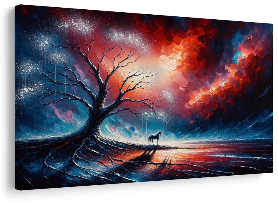 Obraz magický strom života v noci