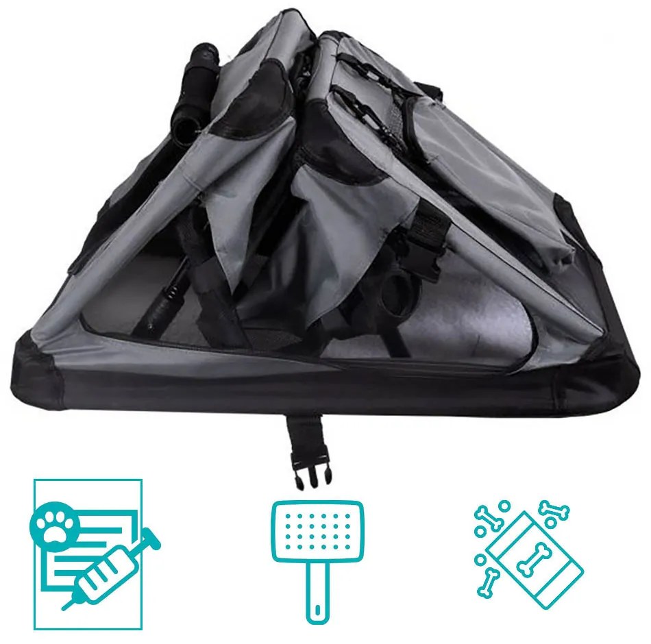 Skladacia a prenosná prepravka na domáce zviera, viac typov, veľkosť S