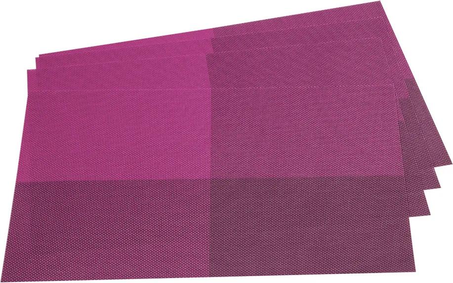 Jahu Prestieranie DeLuxe fialová, 30 x 45 cm, sada 4 ks