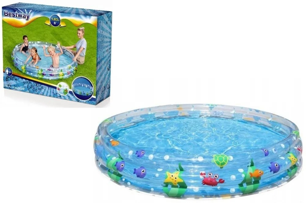 Bestway nafukovací bazén morský svet 183cm x 33cm 51005