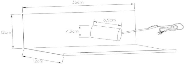 Lucide 06218/01/31 - Nástenné svietidlo SEBO 1xE27/40W/230V biela