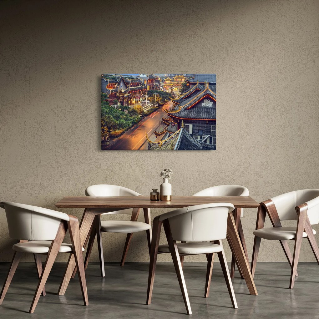 Obraz - Qintai Road, Čcheng-tu, Čína (90x60 cm)