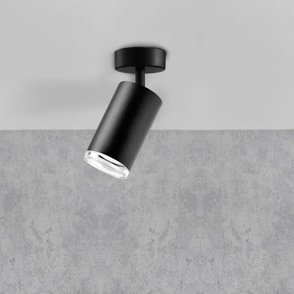 LED RGBW Stmievateľné kúpeľňové bodové svietidlo TURYN 1xGU10/4,8W/230V IP44 čierne
