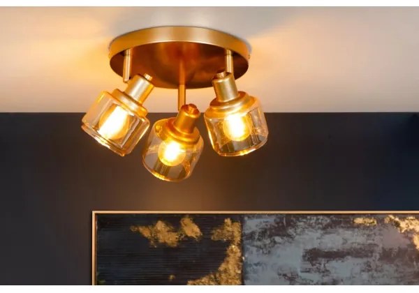 Lucide 77979/13/02 - Bodové svietidlo BJORN 3xE14/40W/230V zlatá