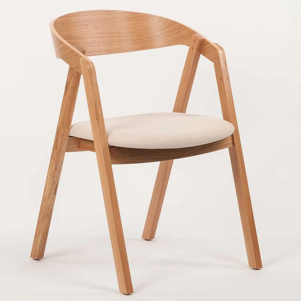 Stima dubová stolička GURU s čalúneným sedadlom Vyberte látku ->: LUX Terracotta 10