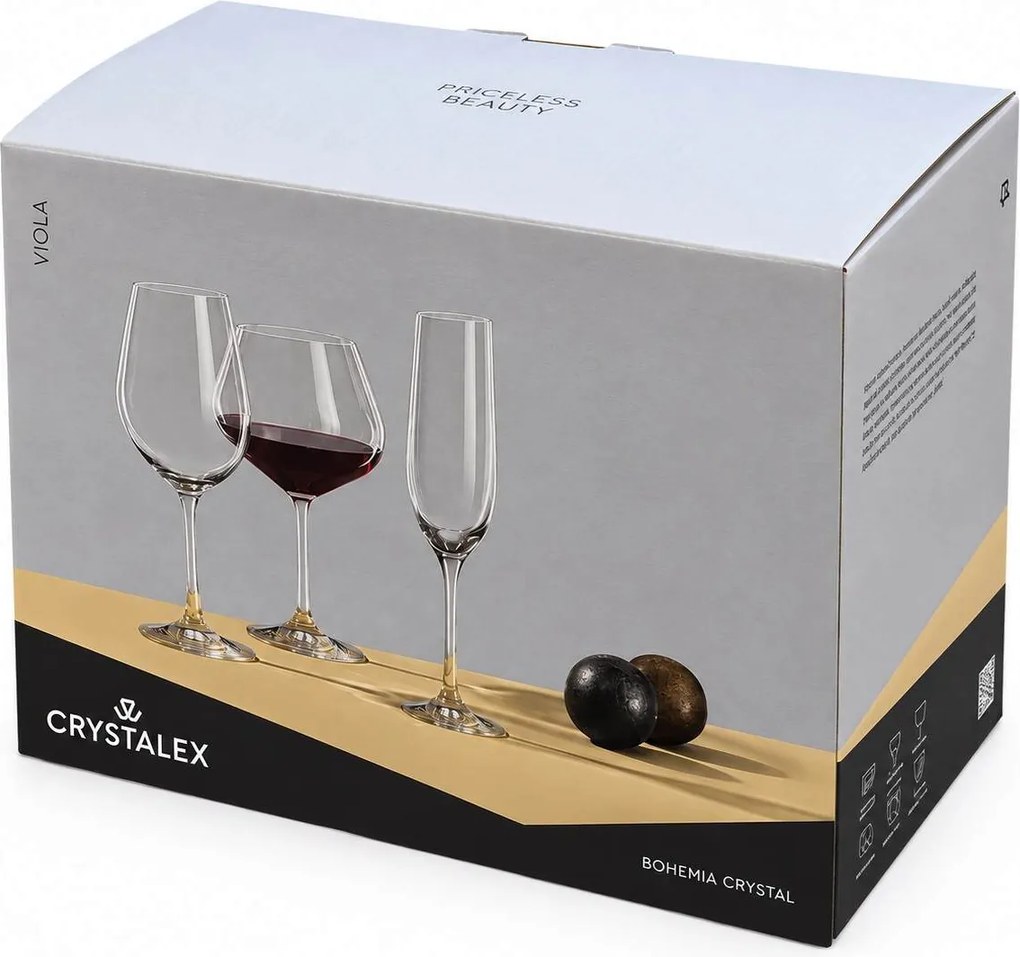Crystalex poháre na víno VIOLA 350 ml 6 ks