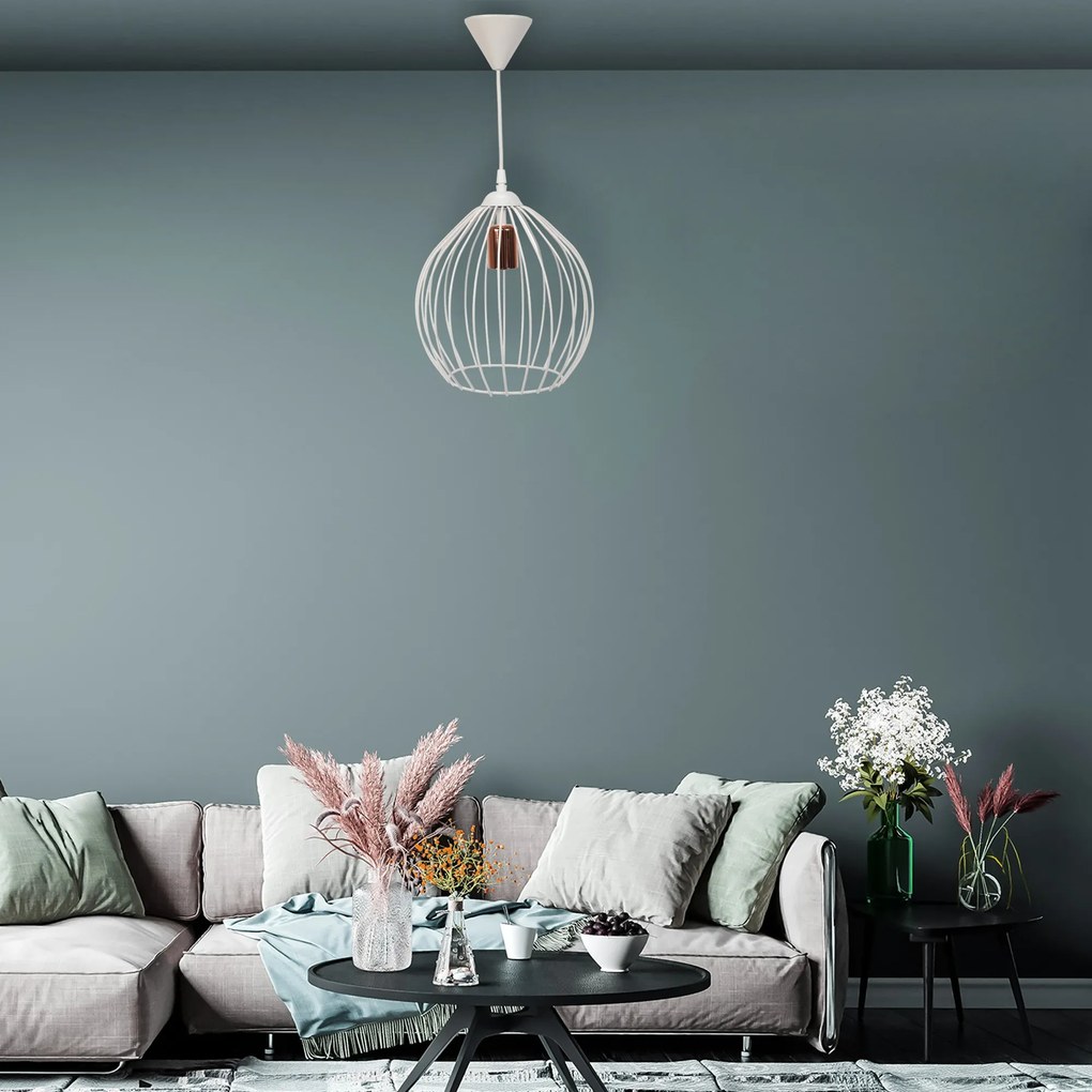 Závesné svietidlo Aigo biele