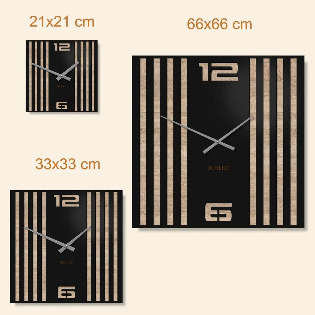 DUBLEZ | 3D hodiny na stenu - Urban Lines