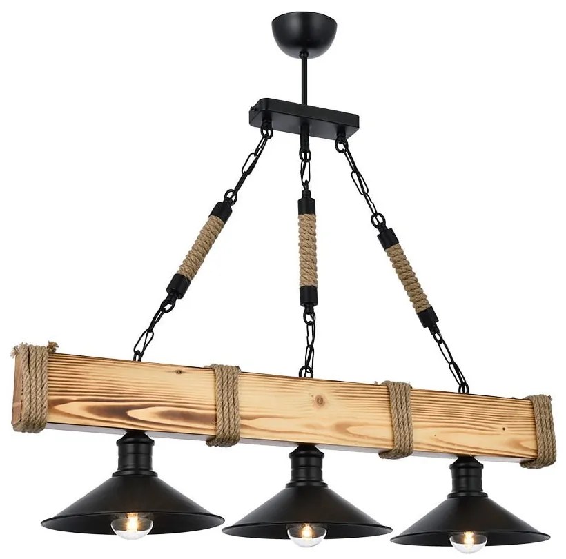 Svetlohnedé závesné svietidlo s kovovým tienidlom Kütük Yanık – Opviq lights