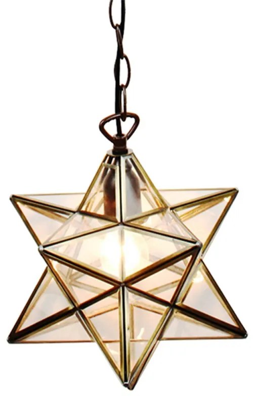 Závesná lampa TRANSPARENT STAR Ø31