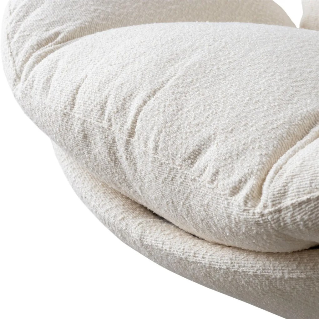 OTOČNÉ KRESLO CARLO BIELE 360°