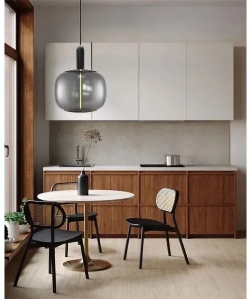 LED Žiarovka FILAMENT SMOKE T220 E27/4W/230V 1800K