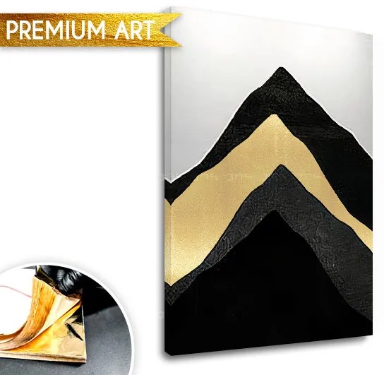 Obrazy na plátne - PREMIUM ART – Abstrakt Hory | rôzne rozmery
