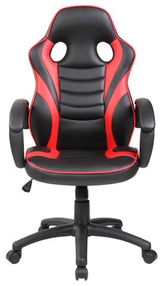 Herná stolička - čierna/červená | 9337H