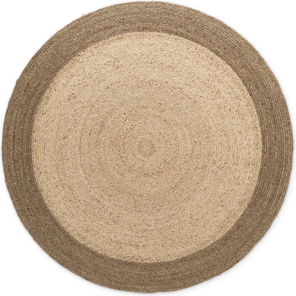 Kusový koberec Jutta 106224 Natur Ivory/Grey/Beige kruh, 200x200 (priemer) kruh, béžová, chodba / predsieň, Hanse Home