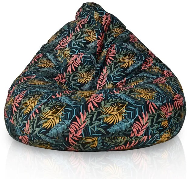 Sedací vak Drop XXL farebné listy