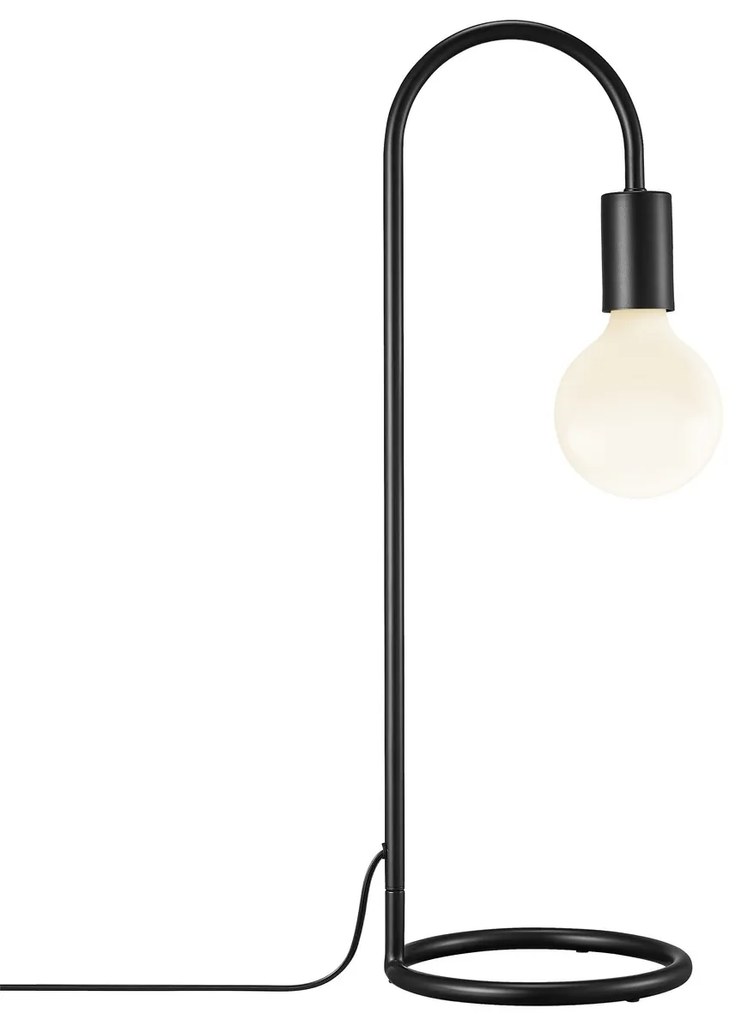 NORDLUX Kovová stolová lampa PACO, 1xE27, 25W, čierna