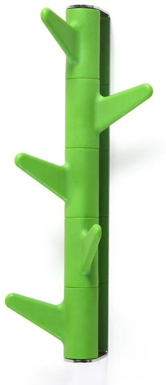 Vešiak na stenu Oka, 5 háčikov / zelený