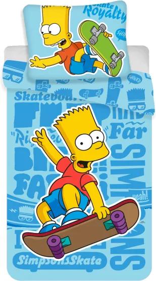 Jerry Fabrics Povlečení Simpsons Bart blue 02 140x200 70x90