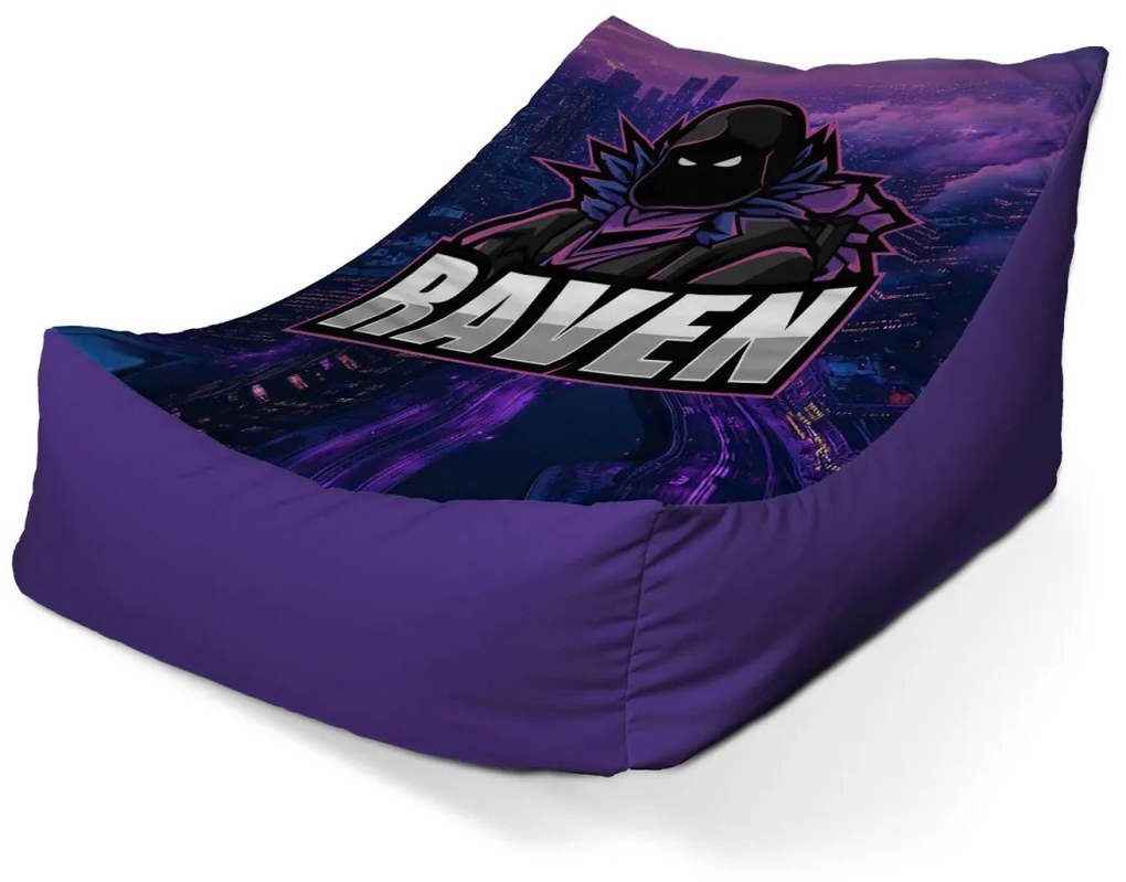 Sablio Sedací vak Lounge FORTNITE RAVEN Steampunk mesto - 120 x 100 x 80 cm