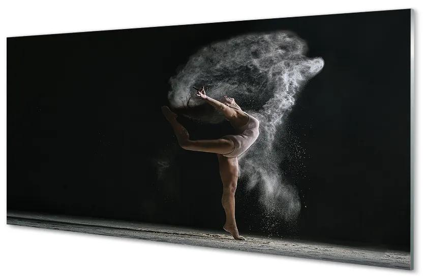 Sklenený obraz žena dym 100x50 cm