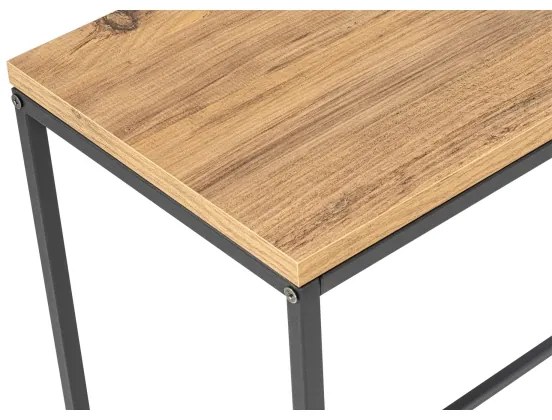 Konzolový stolík CANVAS 80x100 cm borovica atlantic/čierna