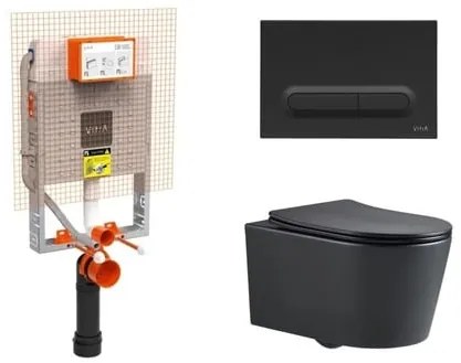 Závesný wc set SAT Brevis na zamurovanie SIKOVZB1, 1 ks