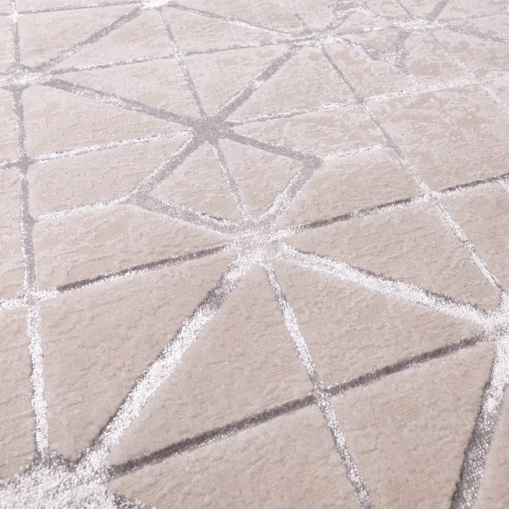 Koberec v strieborno-ružovej farbe 150x80 cm Aurora - Asiatic Carpets