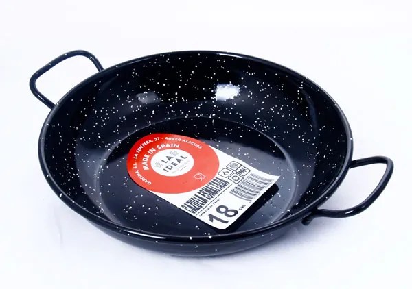 13368 Smaltovaná paella panvica vysoký Wok 24 cm GARCIMA