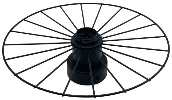 Nástenné svietidlo MONTANA 1xE27/15W/230V pr. 30 cm čierna