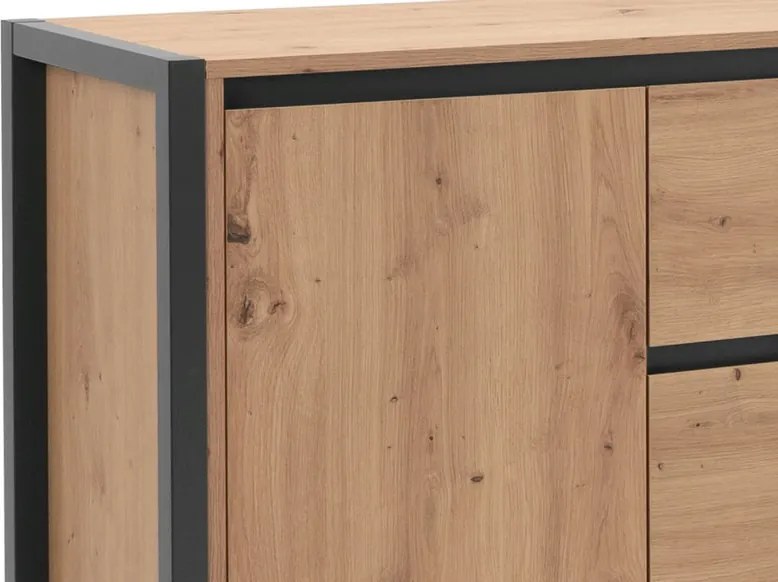 Široká komoda Denver, dub artisan/antracit