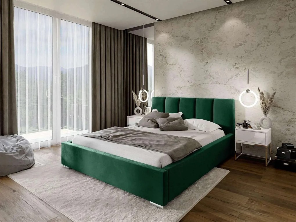 BRIGITTE 160X200 ČALÚNENÁ MANŽELSKÁ POSTEĽ KRONOS 19