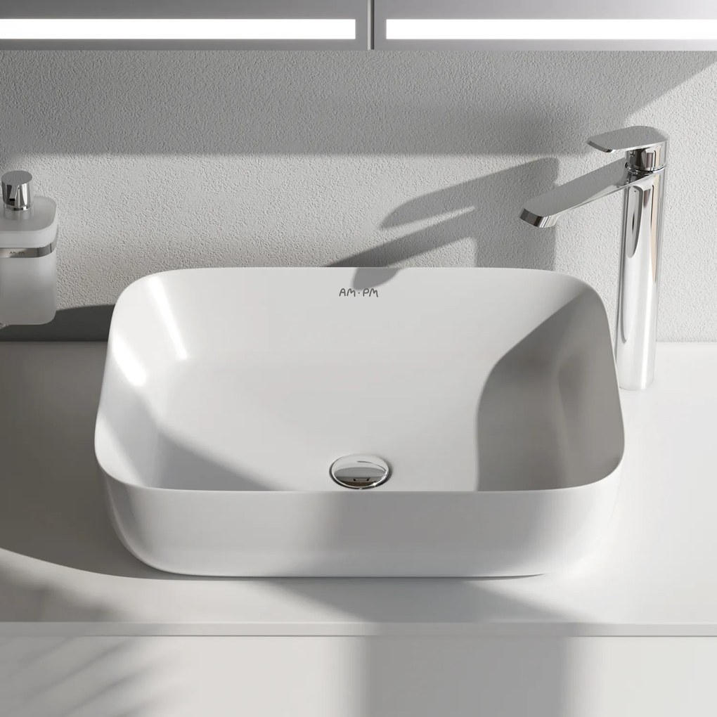 Pultové umývadlo 51 AM.PM Func MFAWCC10510WG biele lesklé
