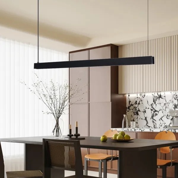 Immax NEO 07306L-LED Stmievaný luster na lanku MADEIRA 26W/230V Wi-Fi Tuya 122 cm čierna