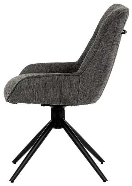 BONTEC Jedálenská stolička, sivá, látka, HC-535 GREY2 Farba: Šedá