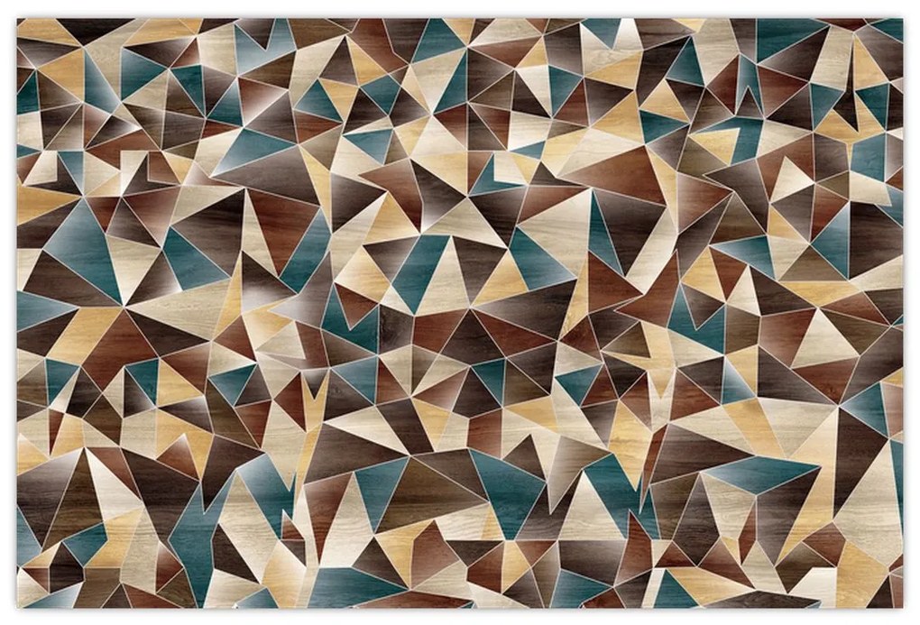 Obraz z trojuholníkov (90x60 cm)