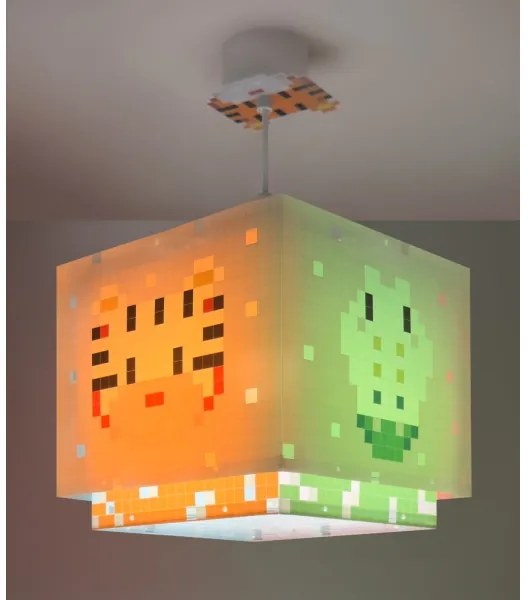 Dalber 63372 - Detský luster LITTLE PIXEL 1xE27/15W/230V