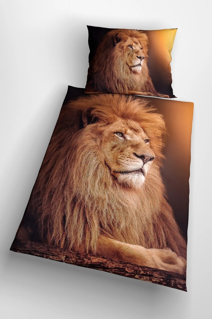 3d obliečky Lion 140x200 cm