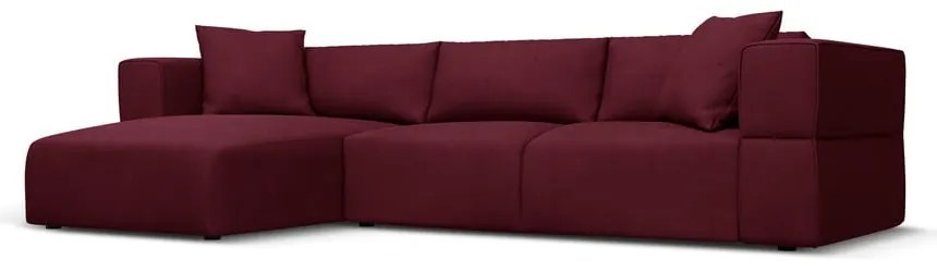 Vínovočervená rohová pohovka, ľavý roh Esther - Milo Casa