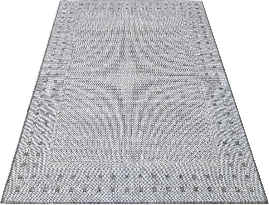 DY Sivý obojstranný koberec s geometrickým vzorom Zara 11 Rozmer: 160x230 cm