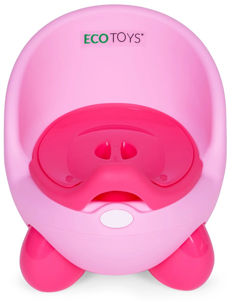WC nočník pre deti, protišmykové nožičky, ružové ECOTOYS