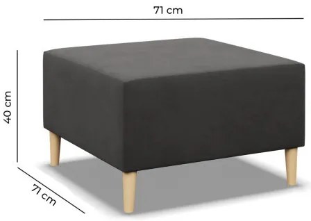 Taburetka BLANK Elegant svetlosivá